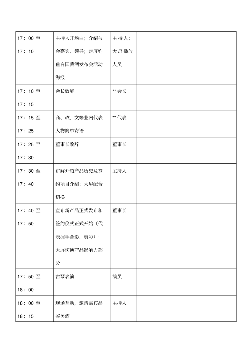 活动执行流程表_第3页