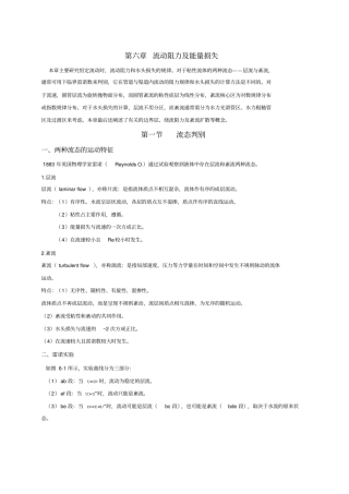 流体力学讲义流动阻力及能量损失2