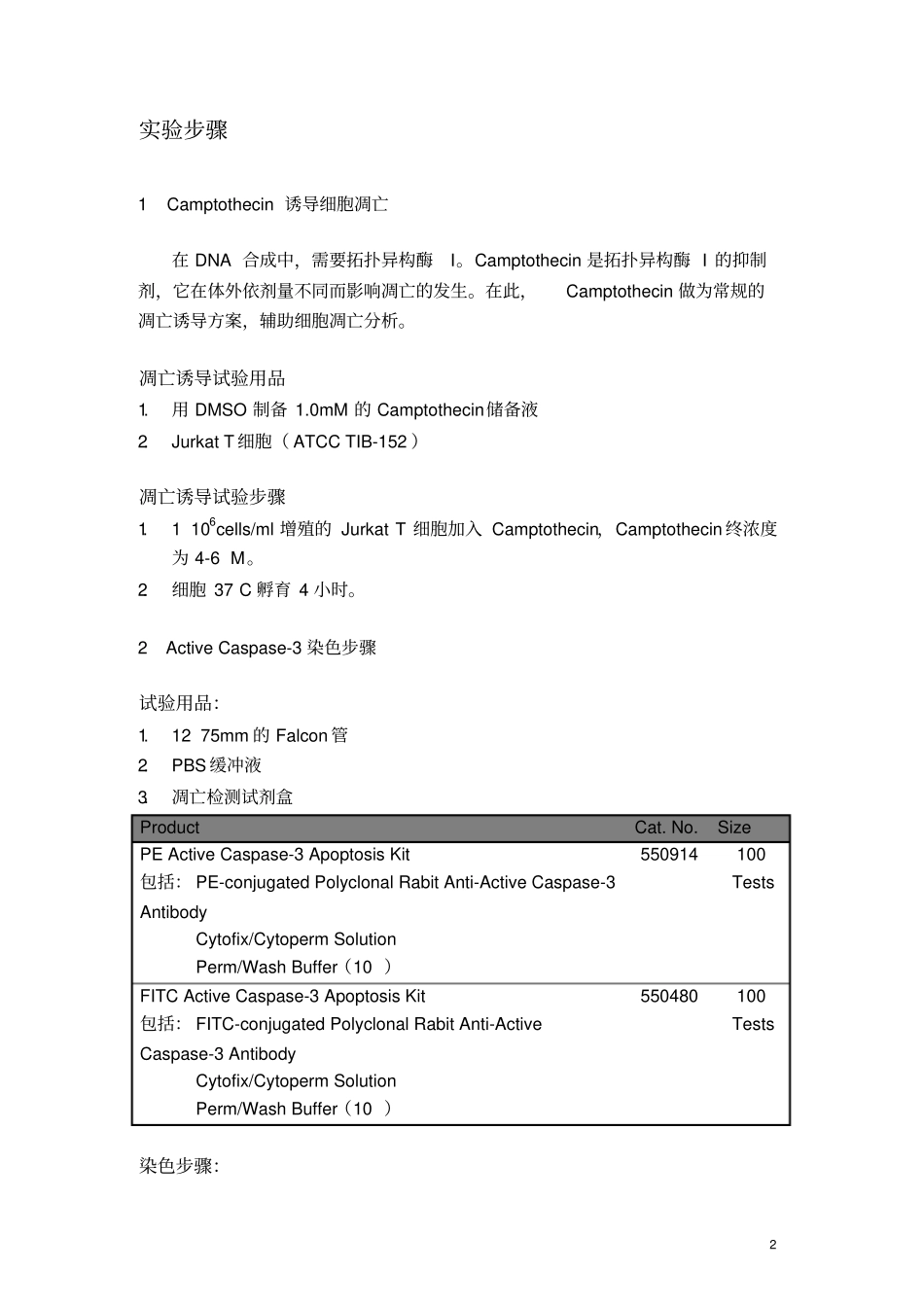 流式细胞仪检测细胞凋亡操作流程-ActiveCaspase-3检测细胞凋亡_第2页