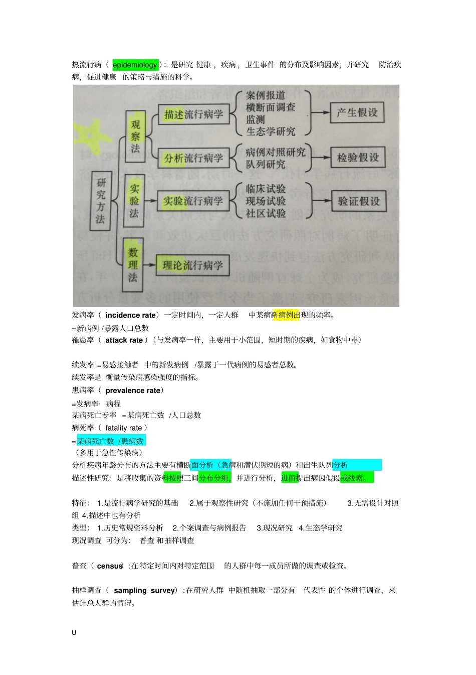流行病总复习讲解_第1页
