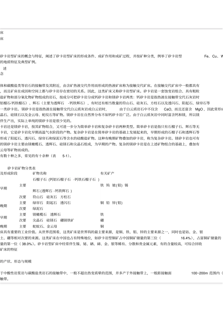 浅学矽卡岩型矿床_第1页