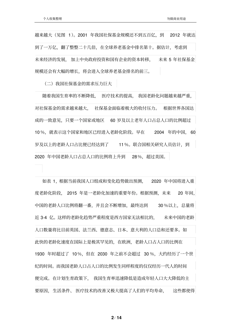 浅析我国社保基金增值保值问题_第2页