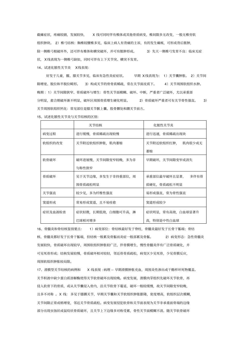 浅论骨关节复习题_第3页