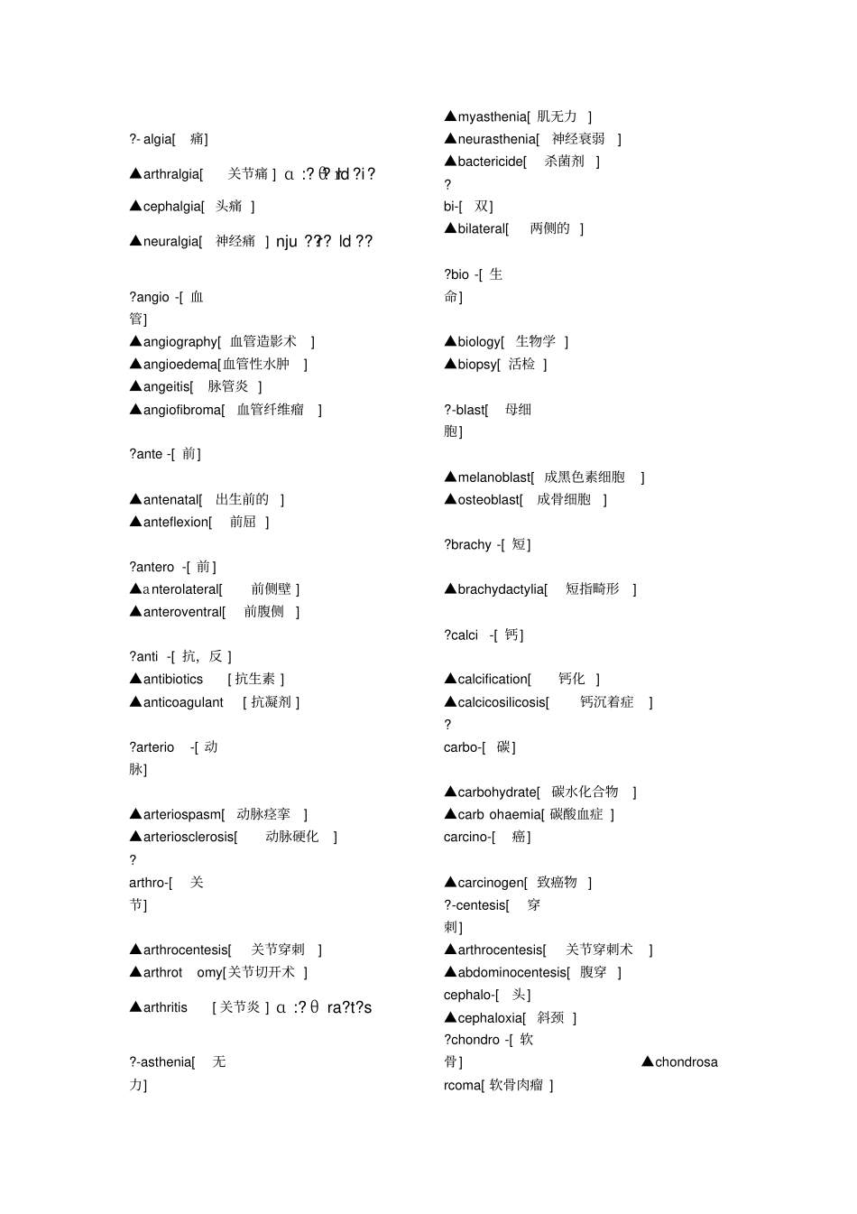 浅论骨科常用英语词汇_第3页