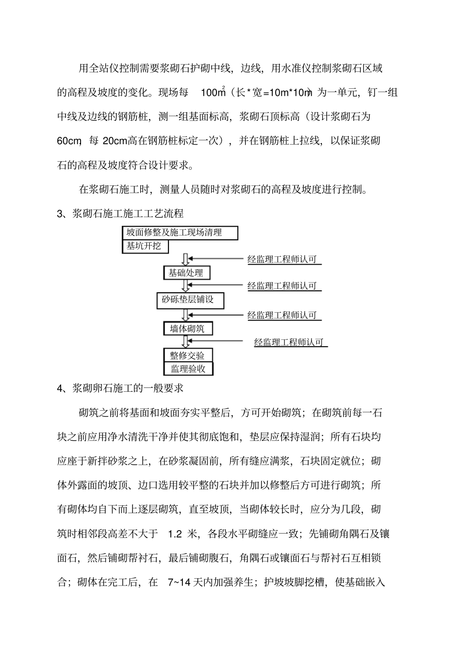 浆砌卵石护坡施工工艺_第3页