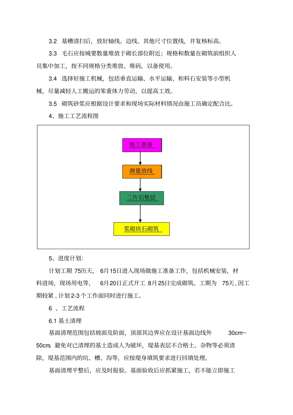 浆砌块石施工技术方案_第2页