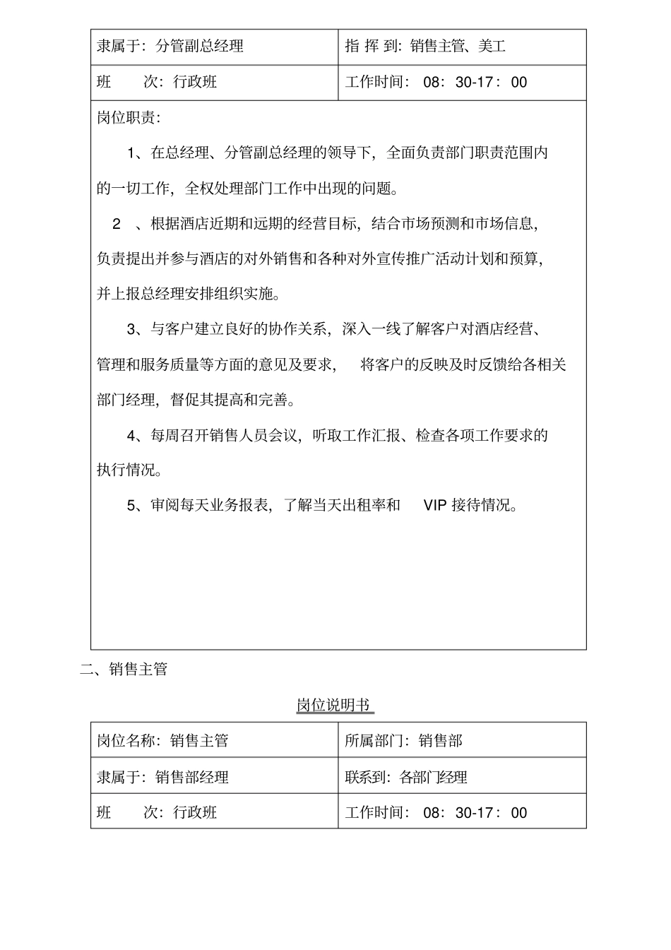 济南名仕学府酒店规章制度销售部_第2页