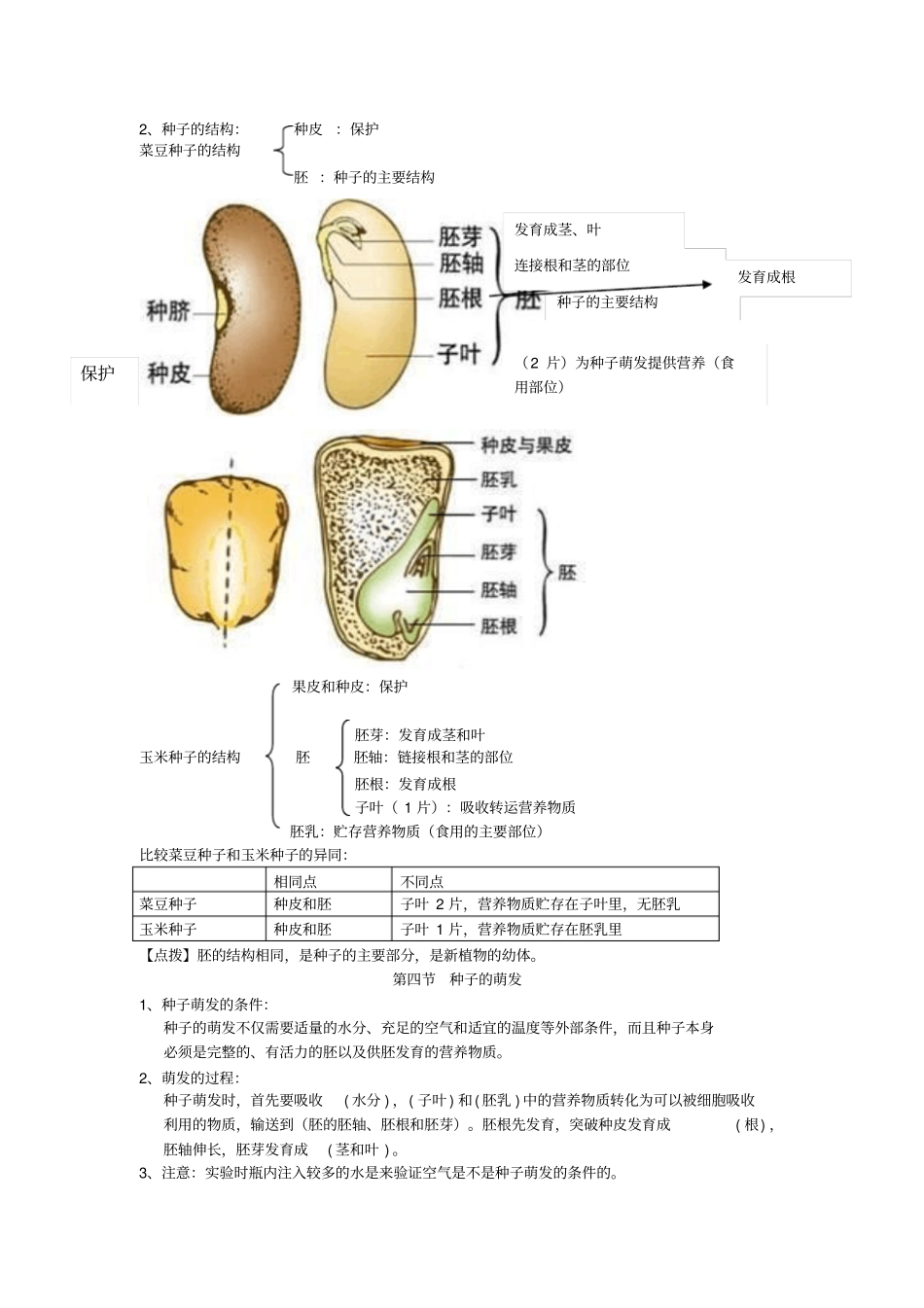 济南版初二生物上册知识点汇总汇总_第3页