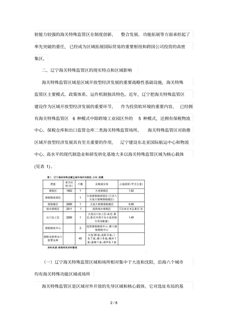 海关特殊监管区的功能特点和发展思路———以辽宁海关特殊监管区为例_第2页