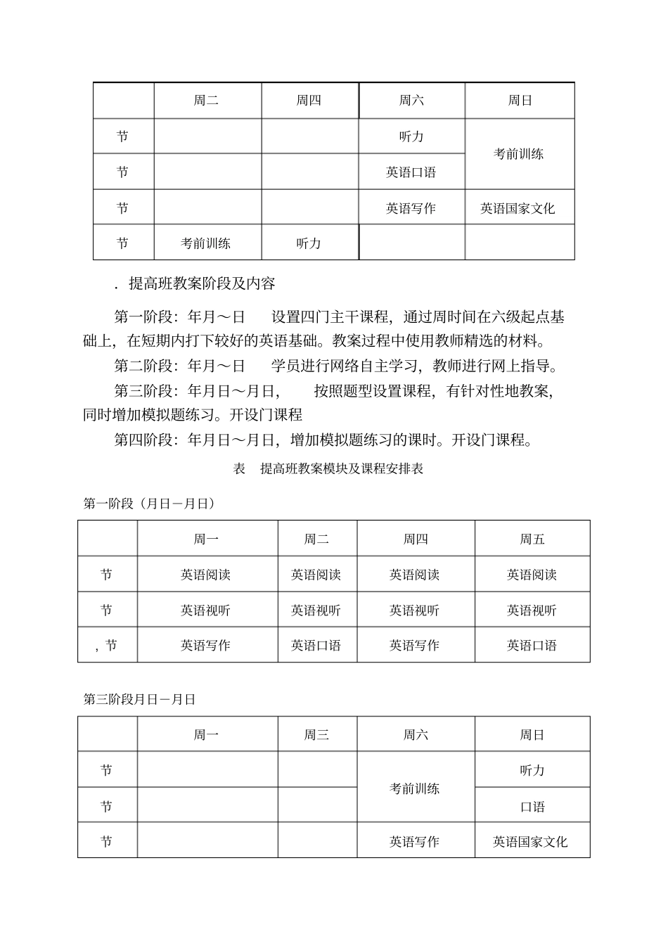 海南大学第二届中青年骨干教师英语强化培训实施方案_第2页