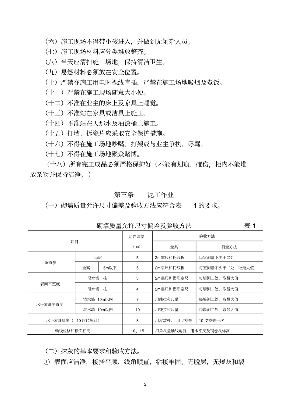 海南家庭居室装修装饰工程验收规范条例_第2页