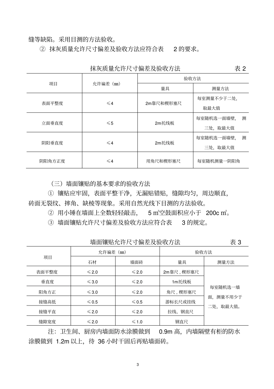 海南家庭居室装修装饰工程验收规范条例_第3页