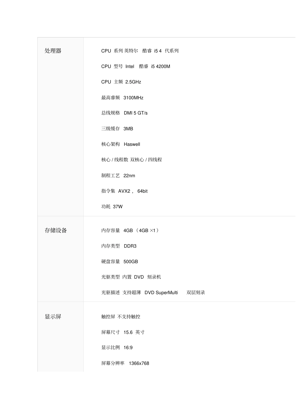 海尔3款电脑参数资料_第3页