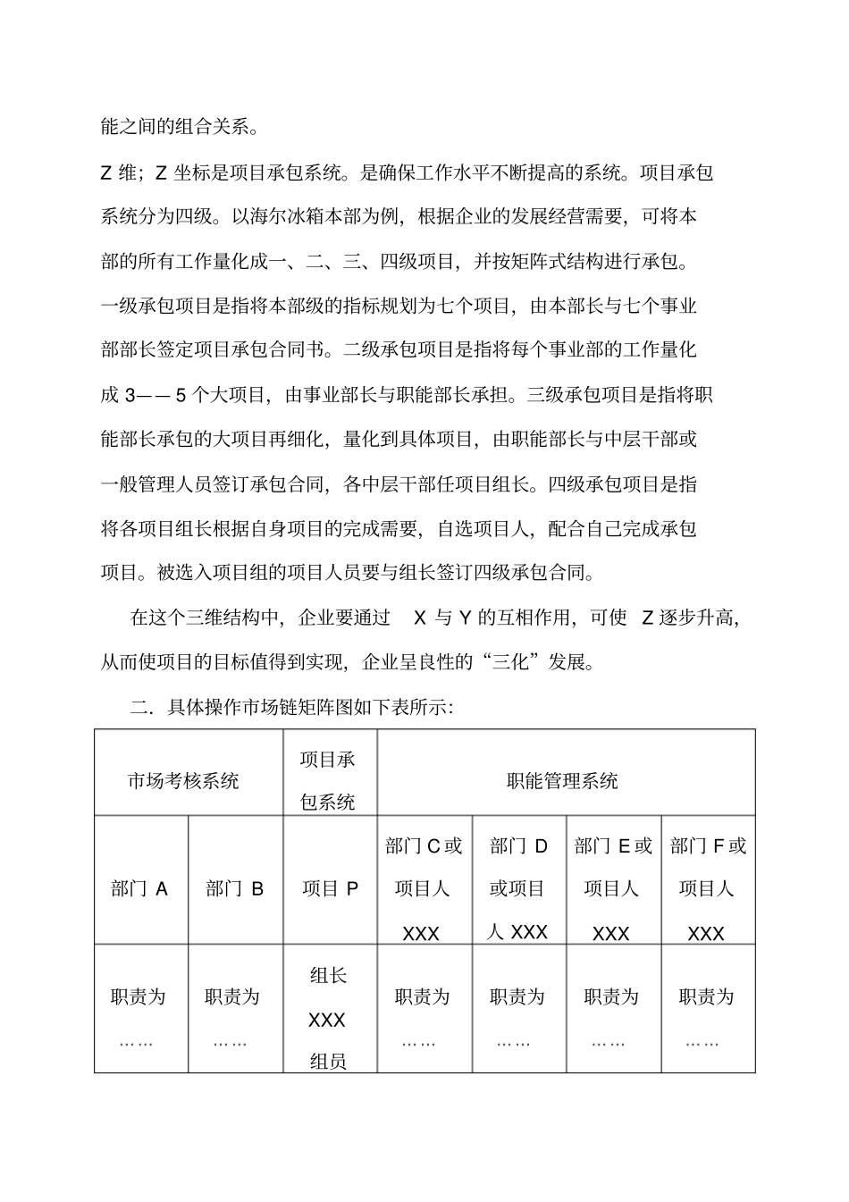 海尔集团项目矩阵制1_第3页