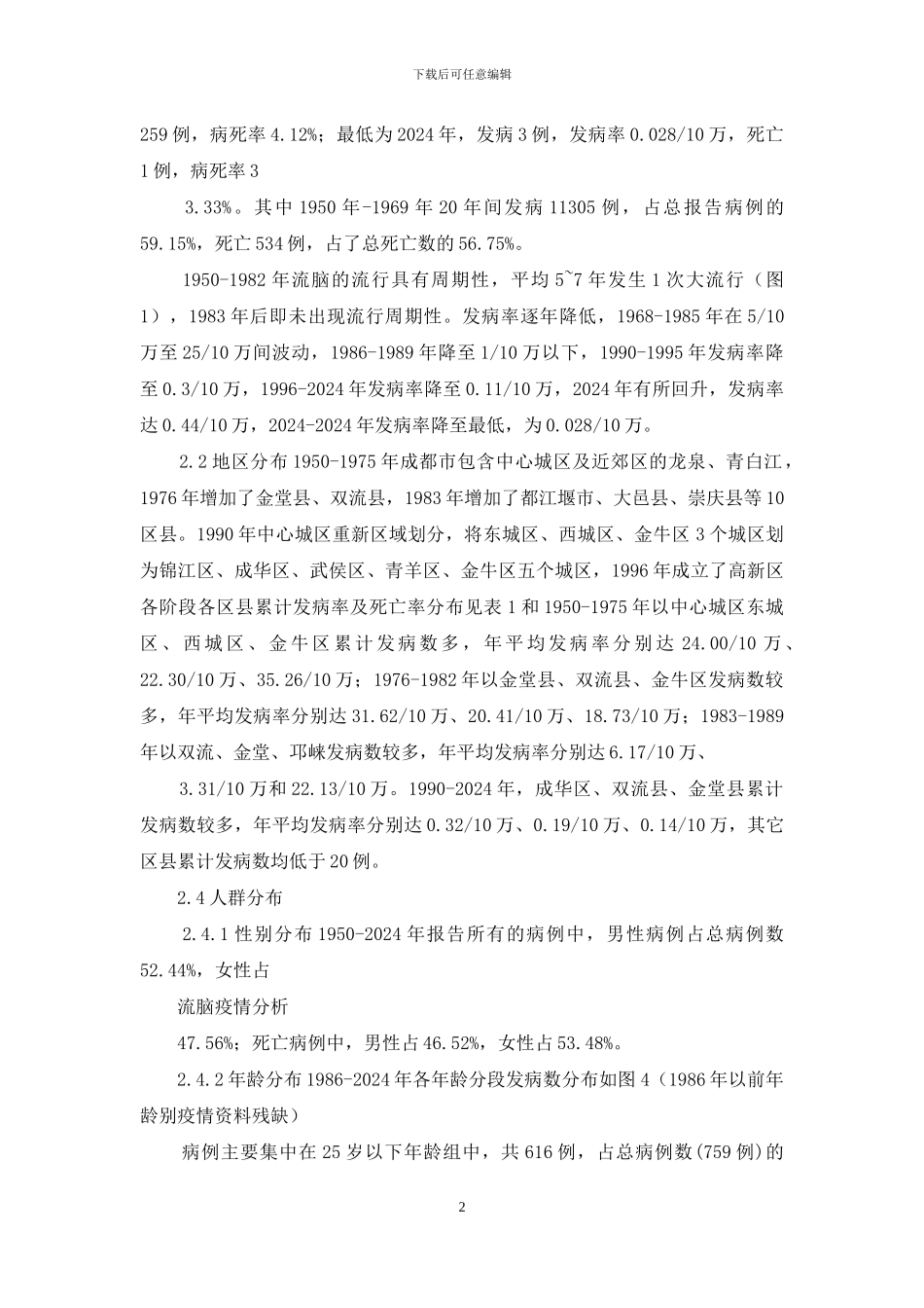 流脑疫情分析_第2页