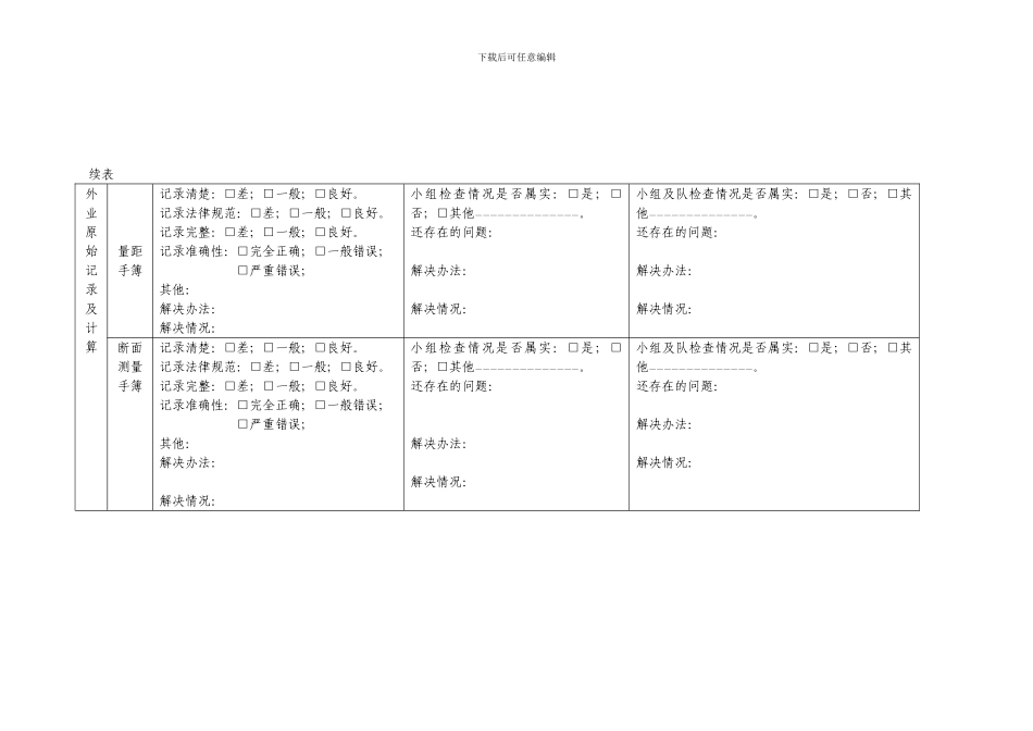 测绘成果检查表_第3页