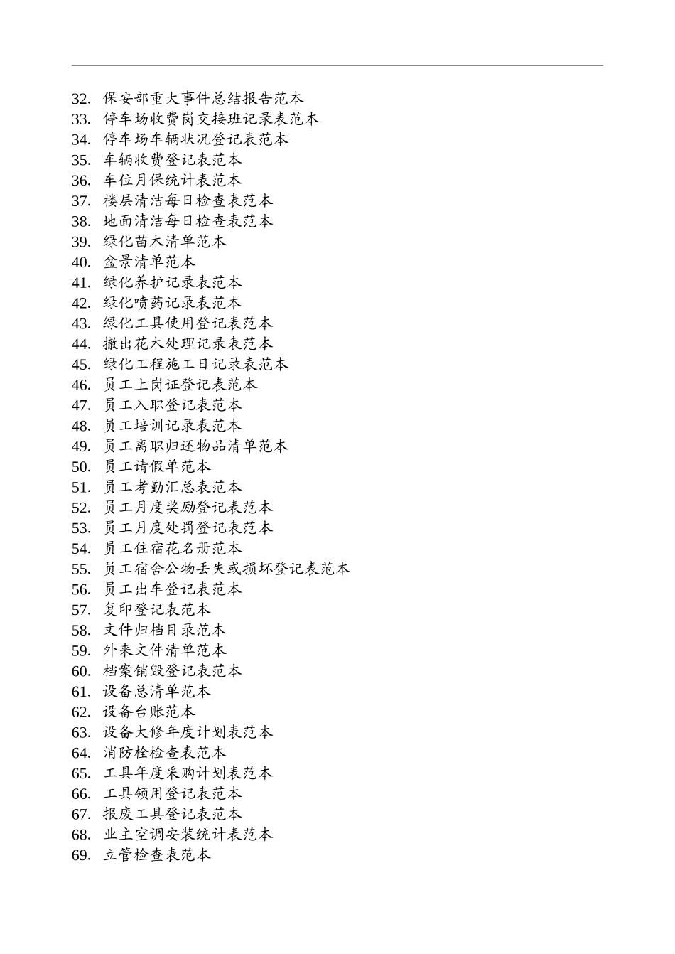 物业管理制度全套表格_第2页