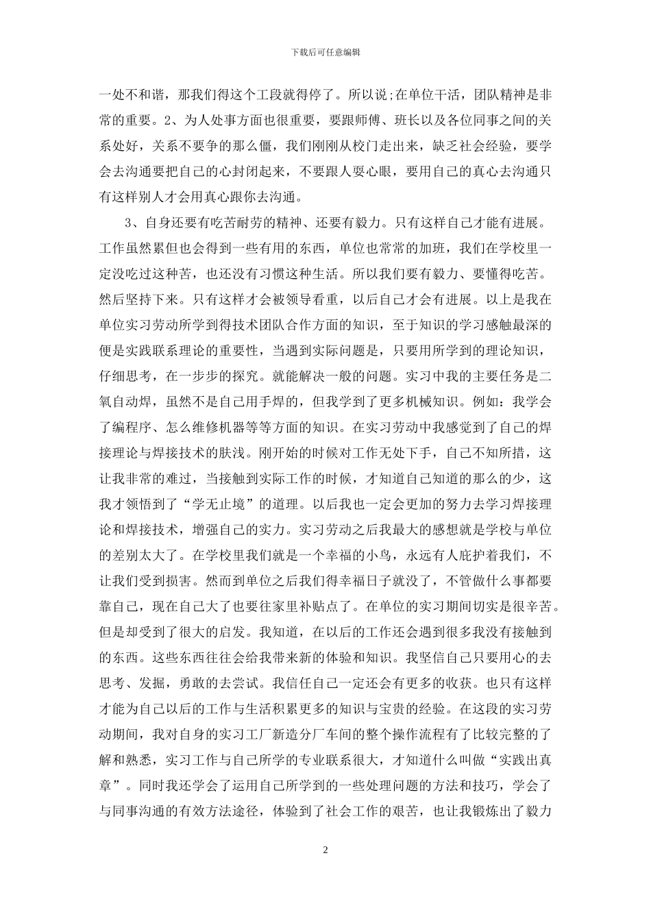 电焊工工作总结_第2页