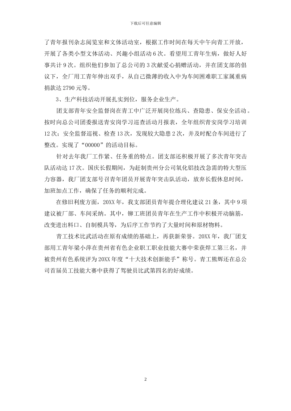 红旗团支部自荐材料_第2页