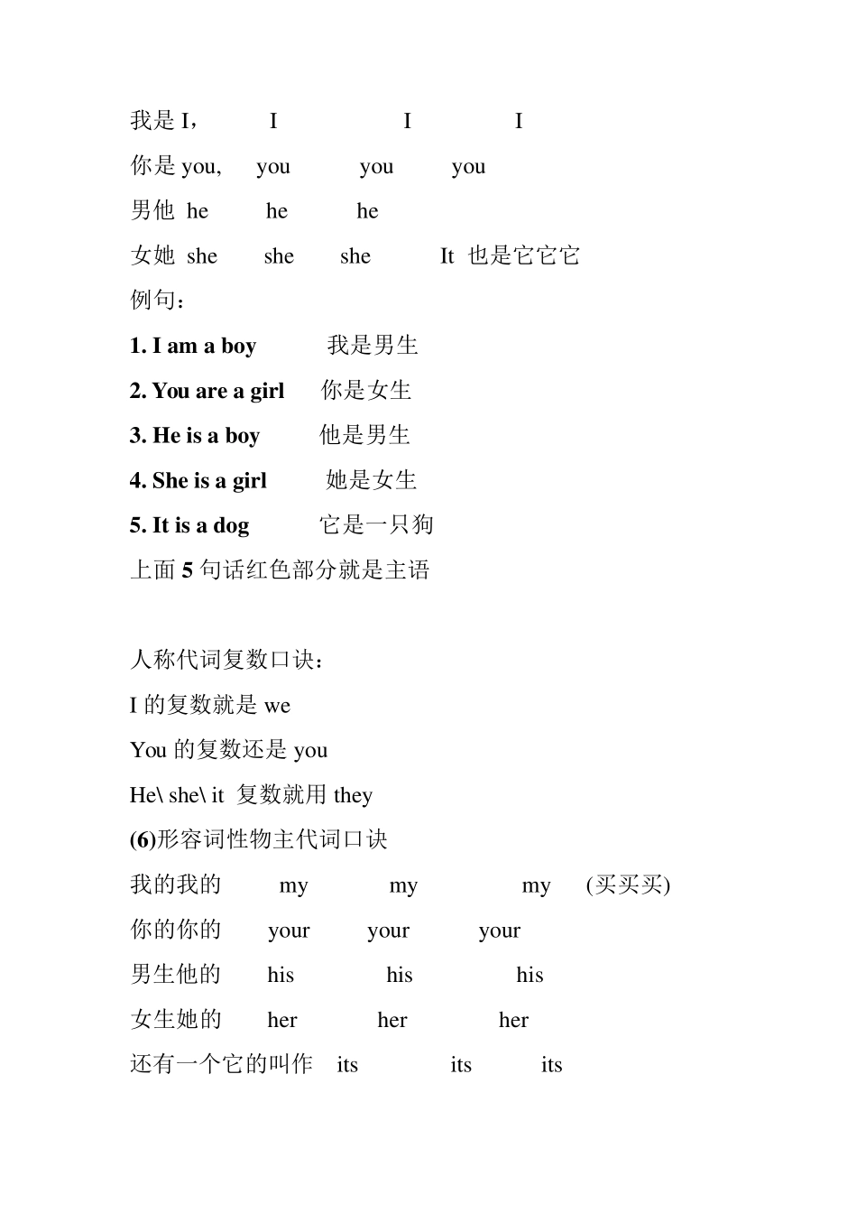 人教版七年级英语上册半期考试知识点复习_第2页