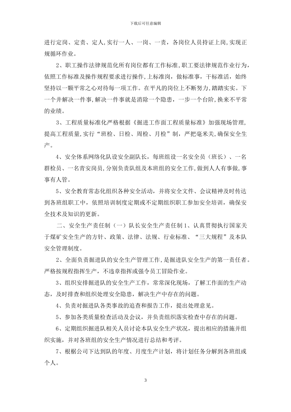 综掘队安全生产管理制度汇编_第3页