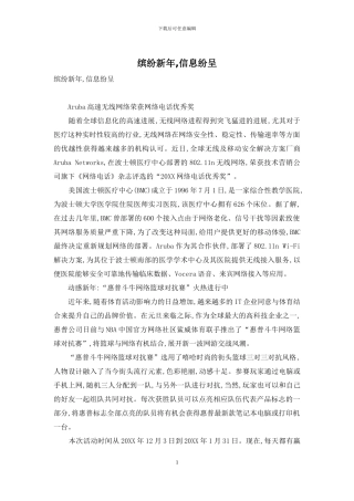 缤纷新年-信息纷呈