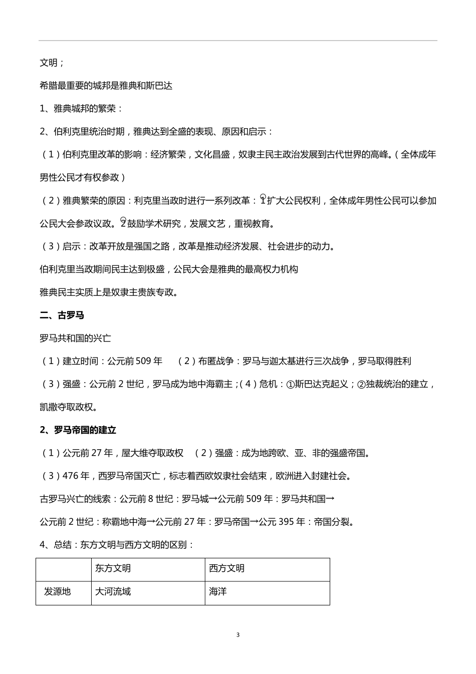 人教版九年级历史知识点归纳总结_第3页