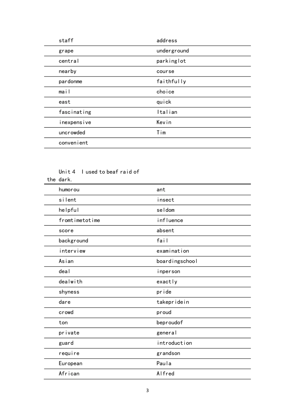 人教版九年级英语单词英译汉_第3页