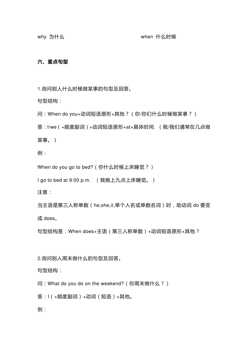 人教版五年级英语下册全册知识点总结_第3页