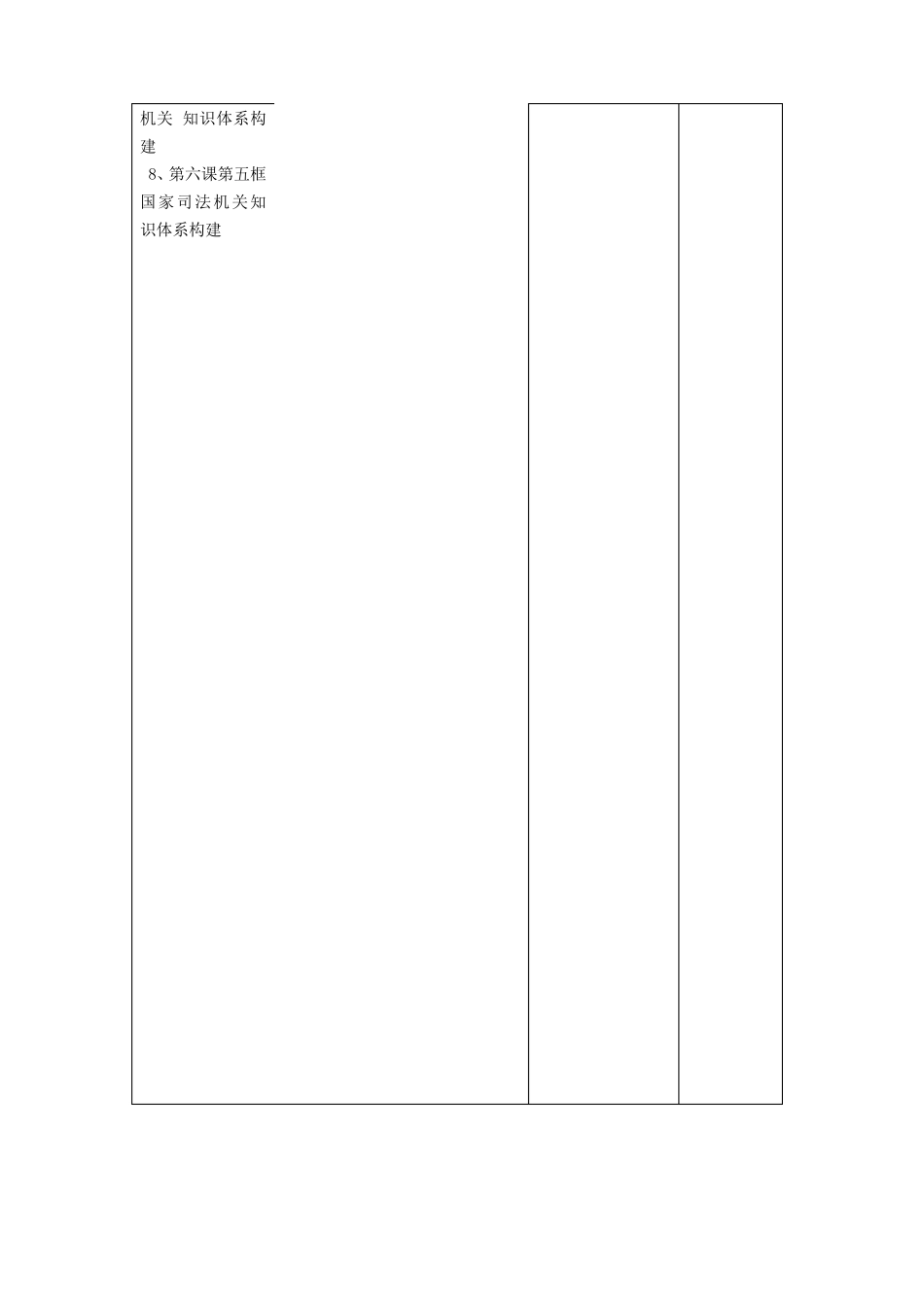 人教版八年级下册道德和法治第三单元人民当家作主单元教学设计_第3页