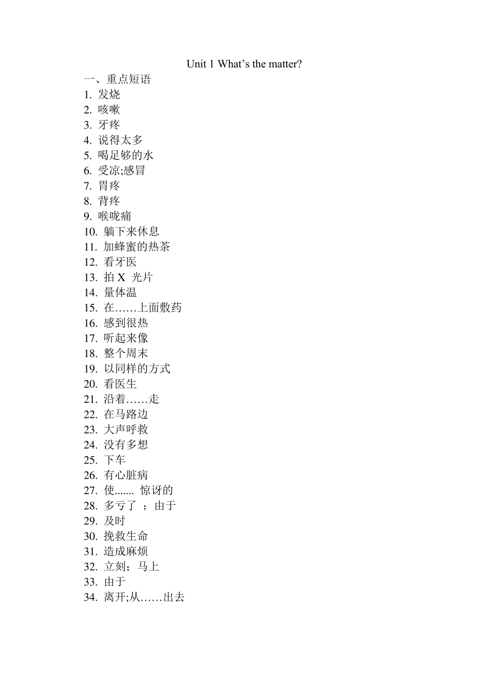 人教版八年级英语下册unit12短语_第3页