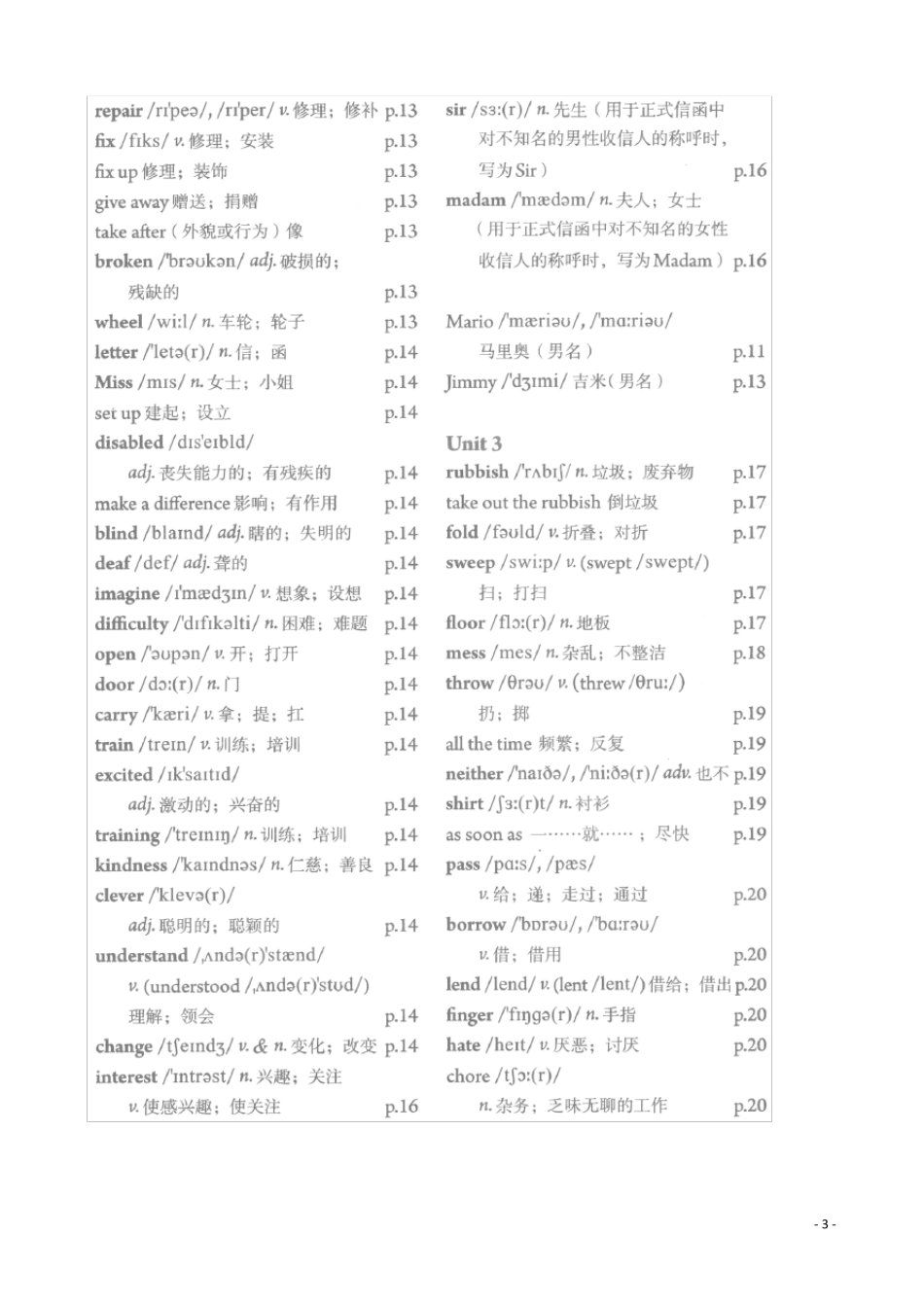 人教版八年级英语下册单词表图像表_第3页
