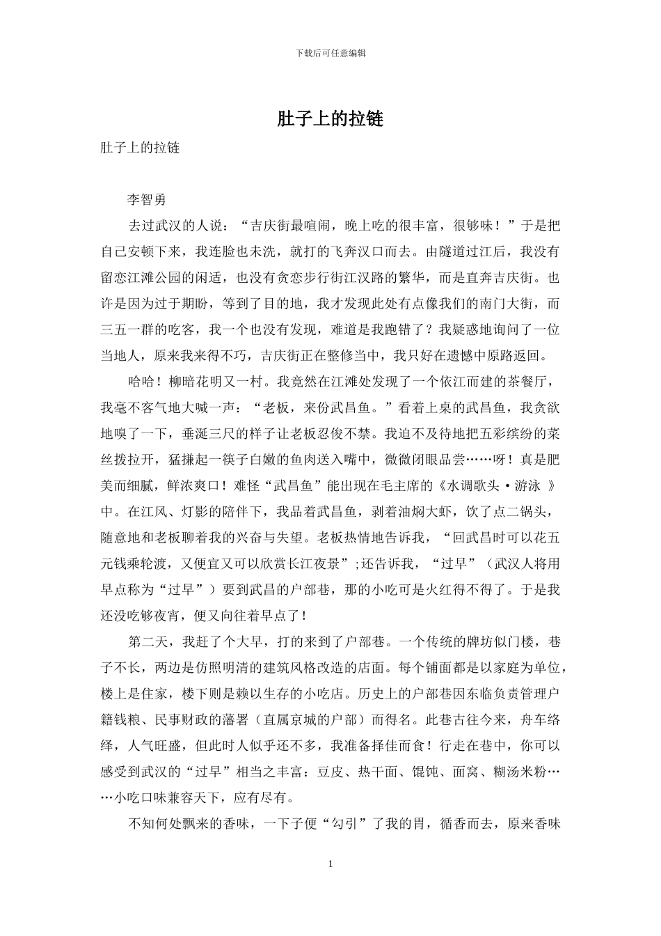 肚子上的拉链_第1页