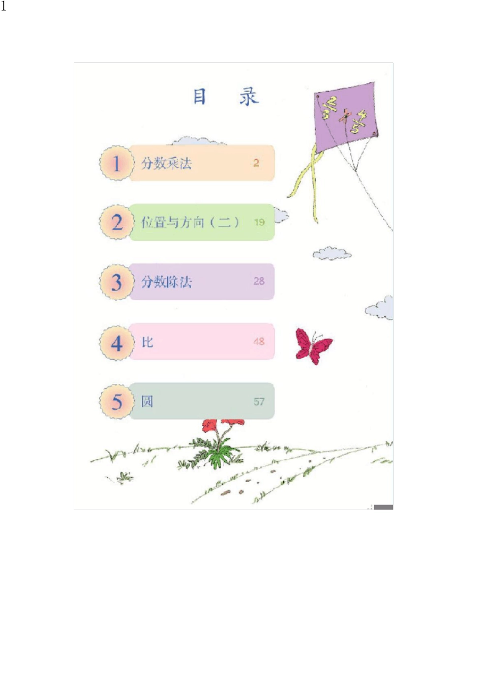 人教版六年级数学上册电子课本_第2页