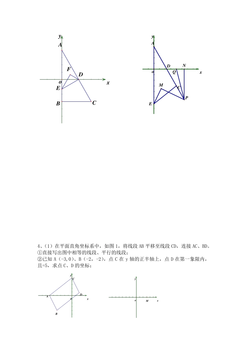人教版初一下数学期中复习压轴题专题_第3页