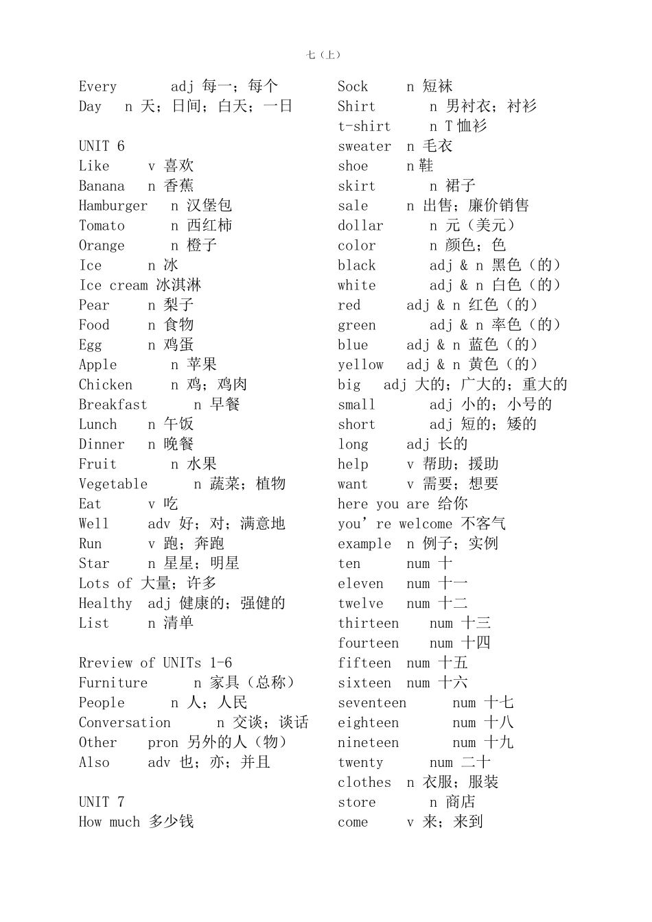 人教版初中三年英语单词汇总_第3页