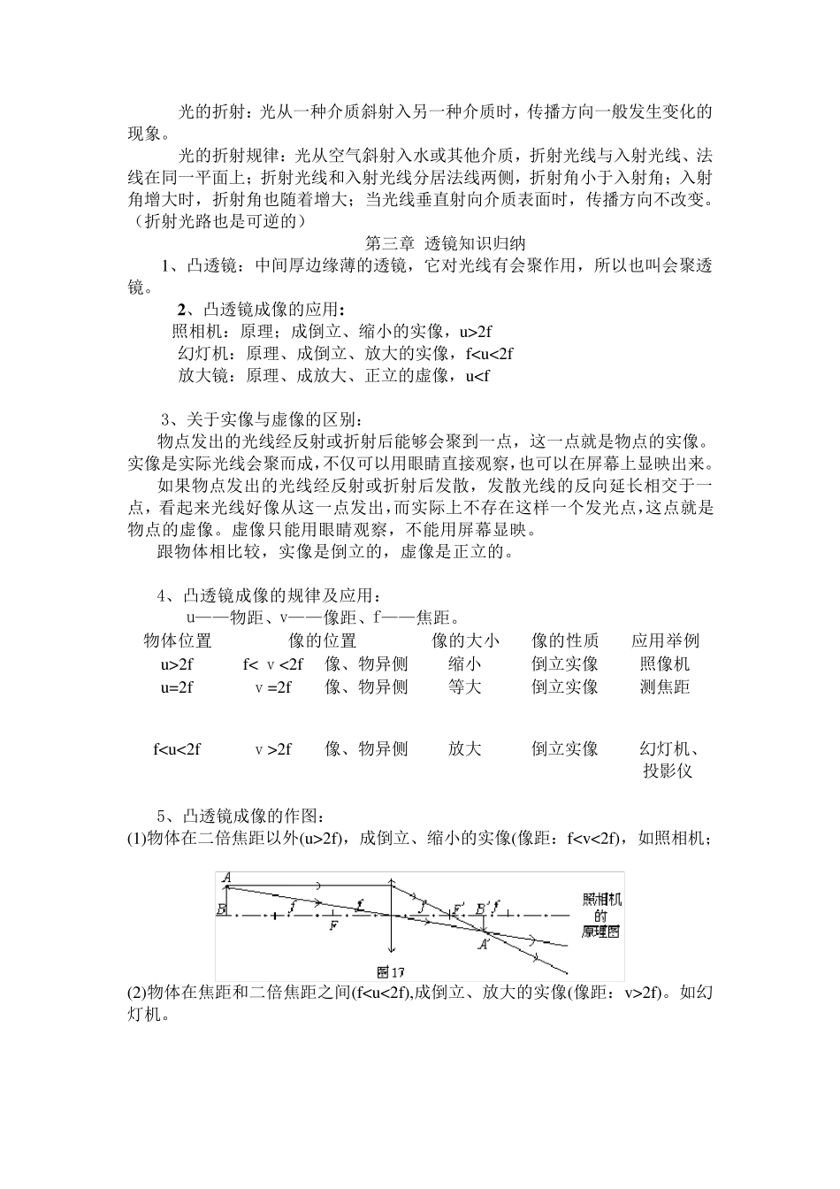 人教版初中物理知识点总结归纳(特详细)1_第2页