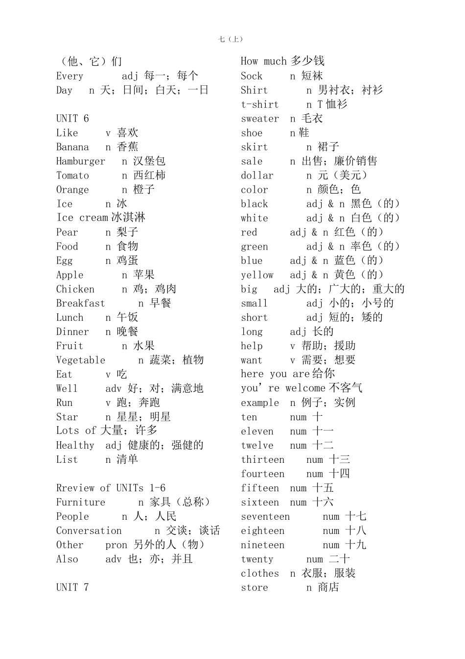 人教版初中英语单词汇总_第3页