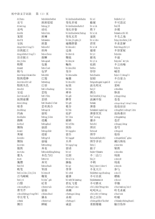 人教版初中语文字词汇总(按语音排序)