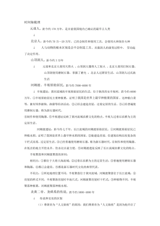 人教版历史七年级上册知识点梳理