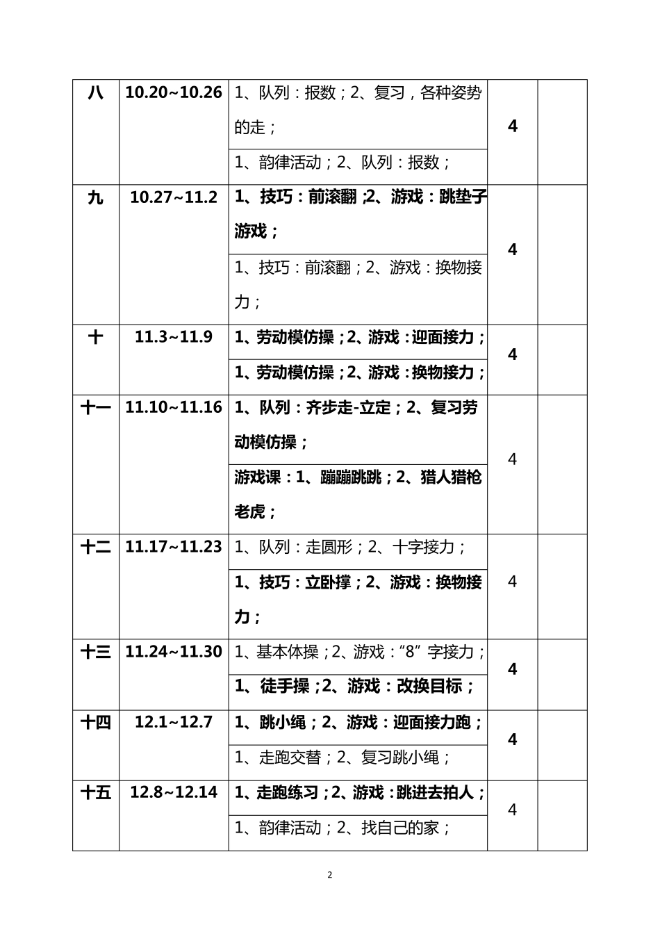 人教版小学一年级上册体育与健康教案优质_第3页