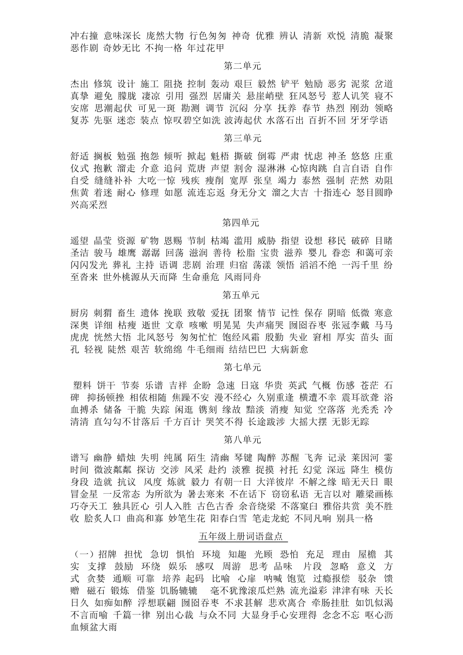 人教版小学一至六年级的词语盘点_第2页