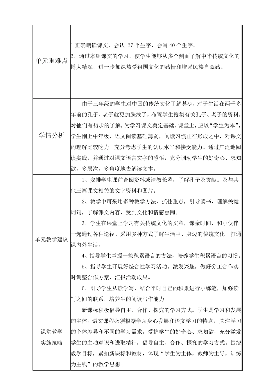 人教版小学三年级语文上册第五单元集体备课活动记录_第2页