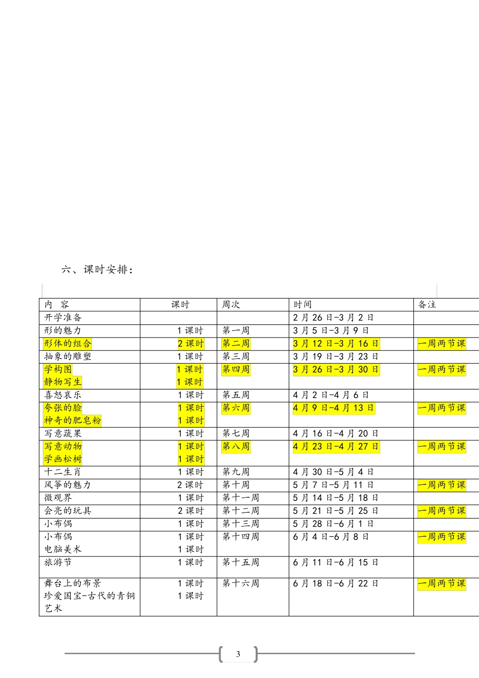 人教版小学五年级下册美术全册教案_第3页