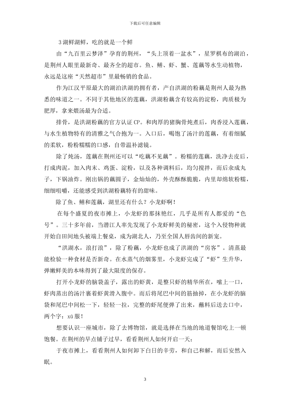 荆州-“最湖北”的吃都_第3页