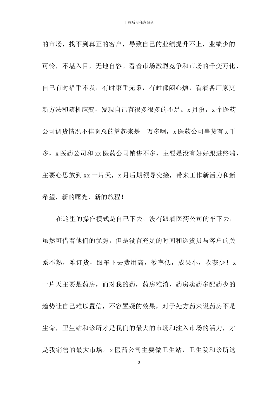 药品销售年终总结汇编九篇_第2页