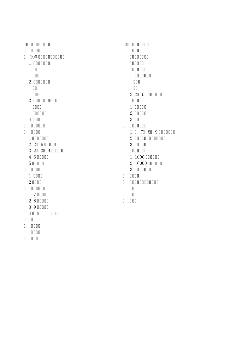 人教版小学数学教材教学内容整理_第3页