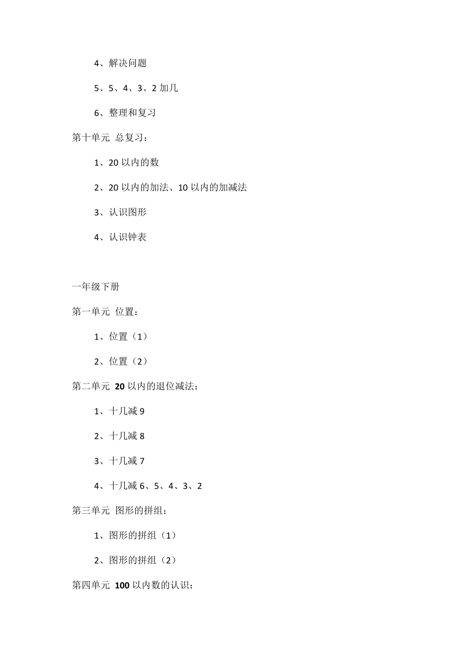 人教版小学数学目录_第3页