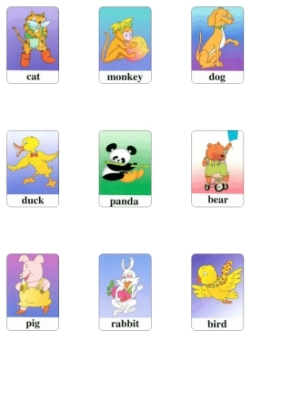人教版小学英语三年级上册单词卡片