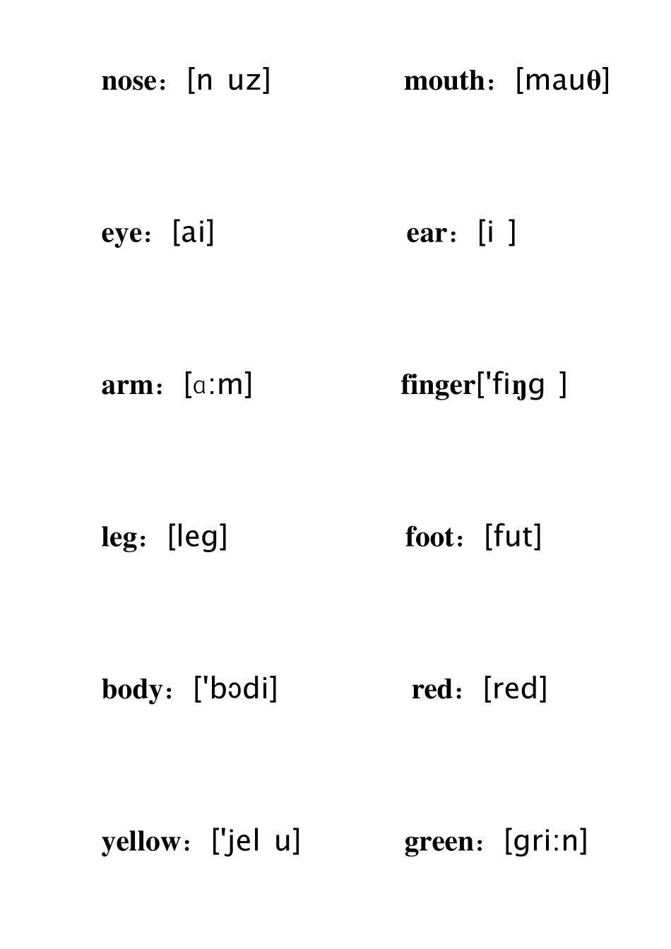 人教版小学英语单词卡片电子版1_第3页
